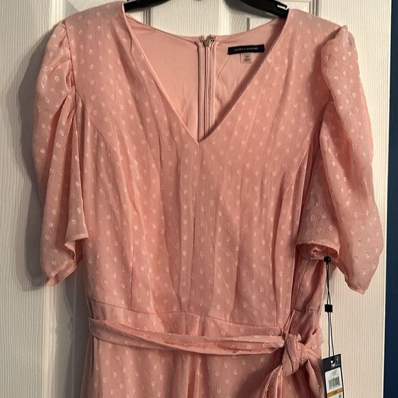 Tommy Hilfiger Pink V-Neck Dress - Picture 6 of 9